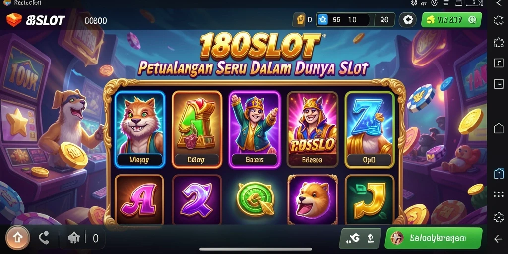 Screenshot permainan 180SLOT menampilkan aksi petualangan yang mendebarkan.