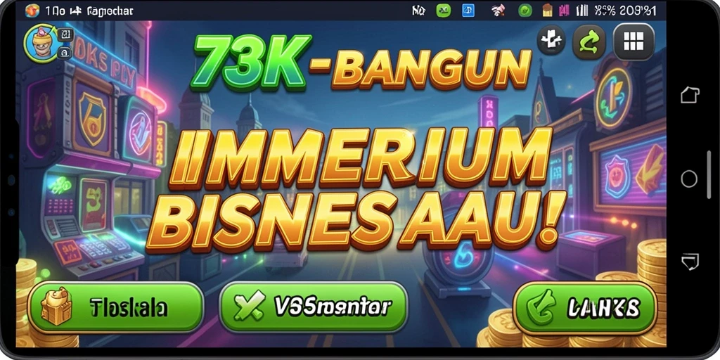 Tampilan screenshot <strong>73K</strong> menampilkan gameplay Tycoon yang menarik.