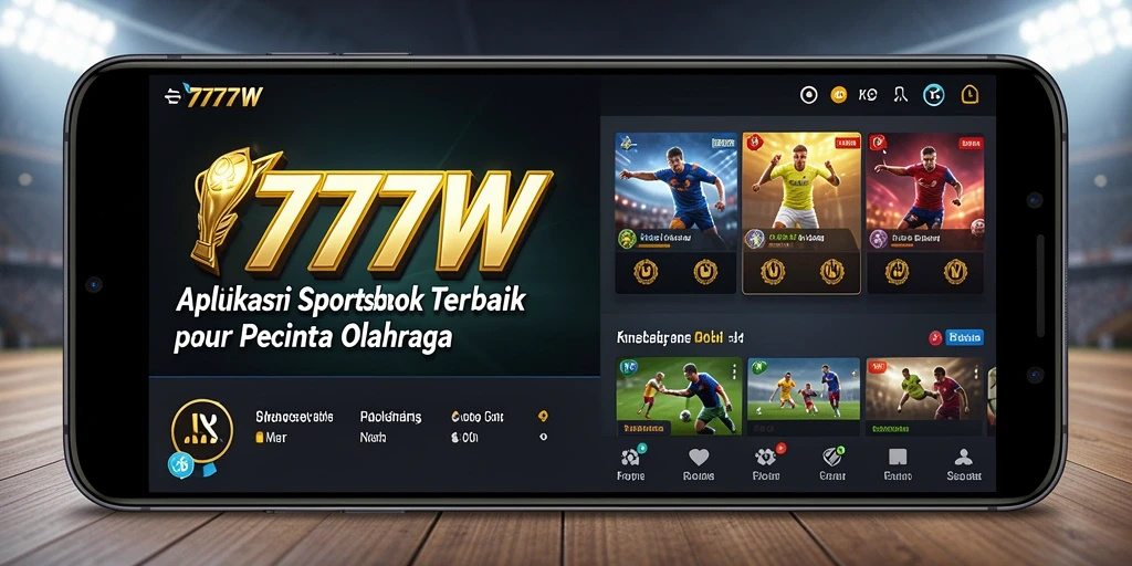 Tampilan gameplay taruhan olahraga pada aplikasi 7777W yang menarik.