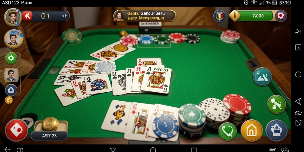 Tampilan gameplay seru dan interaktif dari game Gaple ASD123.