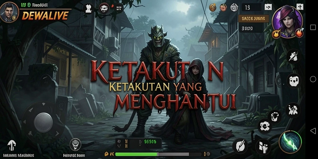 Tampilan gameplay DEWALIVE yang mencekam dan penuh ketegangan.