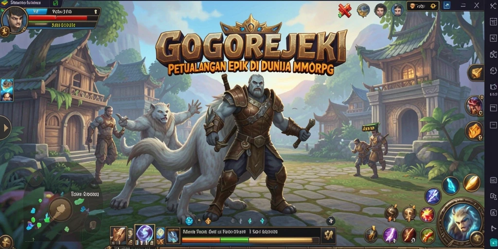 Tampilan gameplay seru dalam GOGOREJEKI MMORPG.