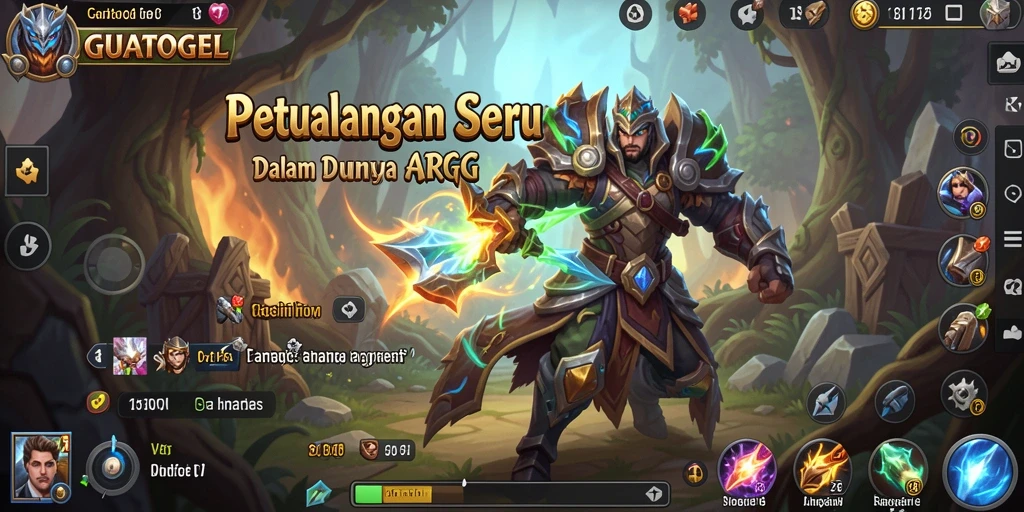 Tampilan gameplay GUATOGEL yang mendebarkan dengan aksi pertarungan seru.