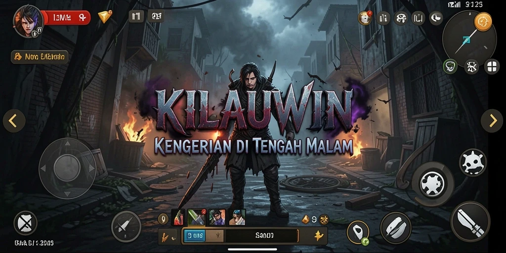 Tampilan gameplay KILAUWIN yang menakutkan dan misterius.