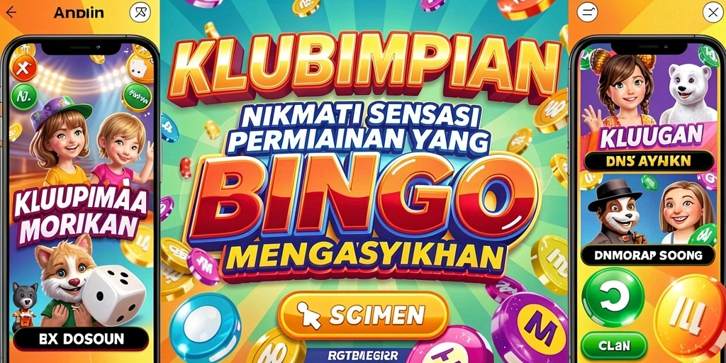 Tampilan aksi seru dalam permainan Bingo KLUBIMPIAN yang mengasyikkan.