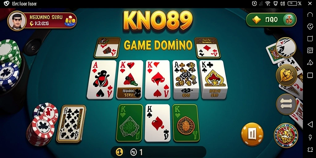 Tampilan gameplay Domino yang mengasyikkan di KNO89.