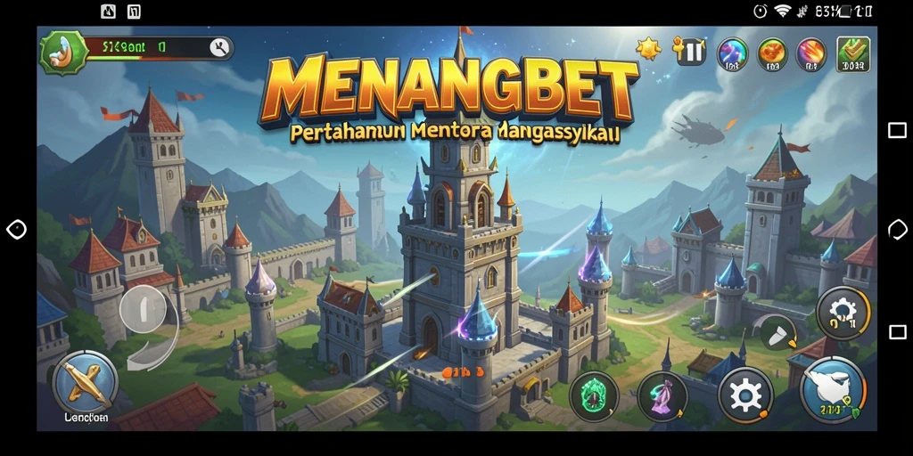 Tangkapan layar menunjukkan gameplay seru Tower Defense MENANGBET.