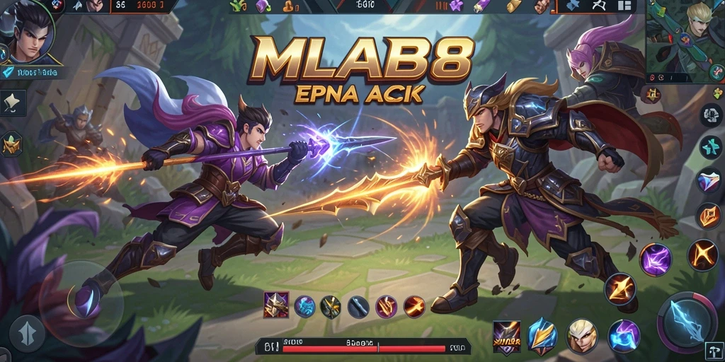 Tampilan seru gameplay MLBB8 dengan aksi bertarung yang mendebarkan.