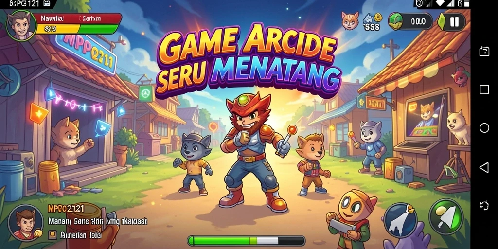 Gameplay MPO2121 yang intens dan menantang dalam dunia Arcade.
