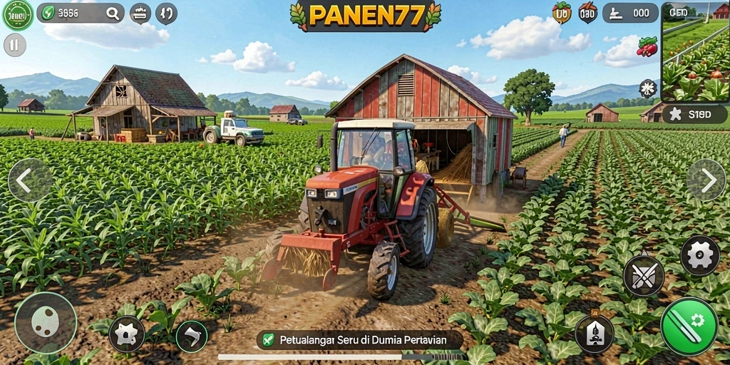 Tampilan gameplay <strong>PANEN77</strong> yang menarik dengan misi petualangan seru.