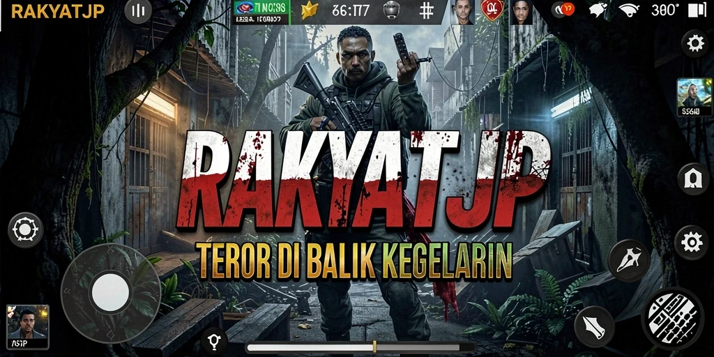 Screenshot gameplay RAKYATJP yang menampilkan suasana Horror yang menegangkan.