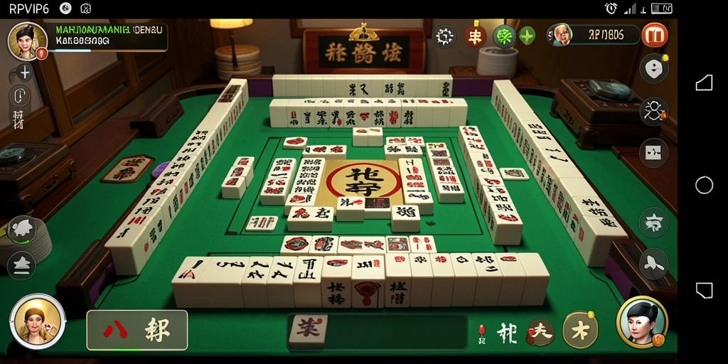 Tampilan gameplay RPVIP6 dengan desain Mahjong yang menarik.