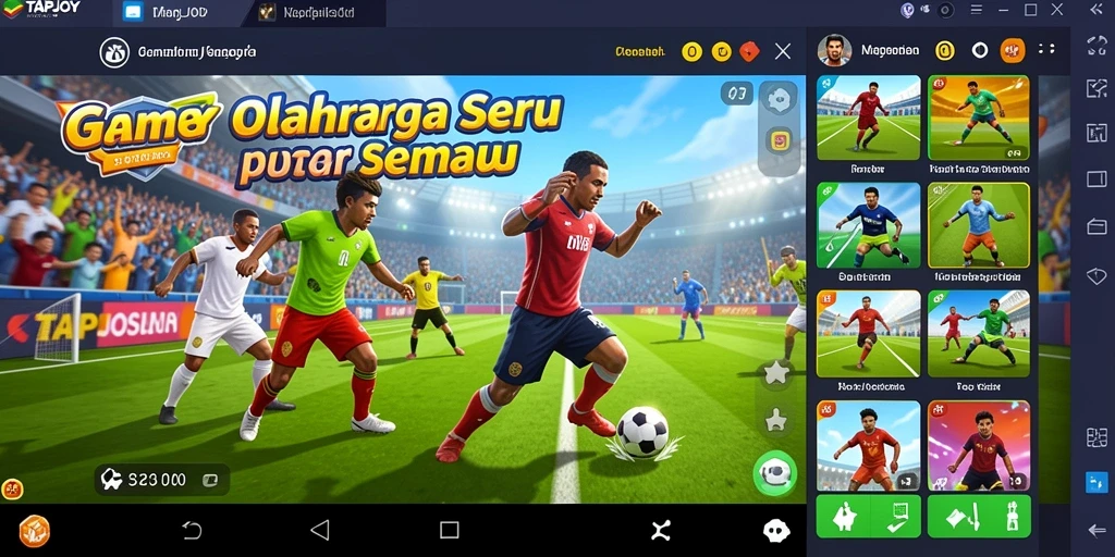 Tampilan gameplay TAPJOY yang menarik dan dinamis.