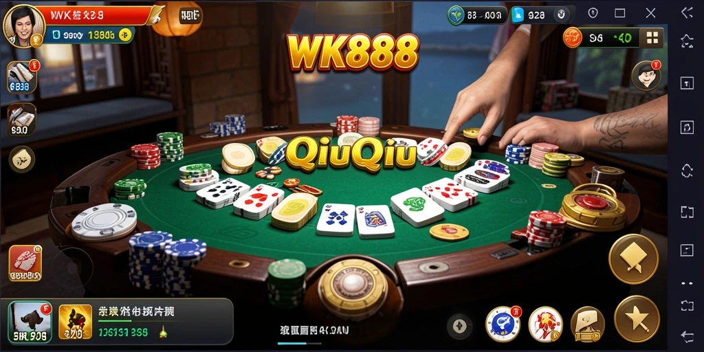 Tampilan menarik dari gameplay QiuQiu WK888.