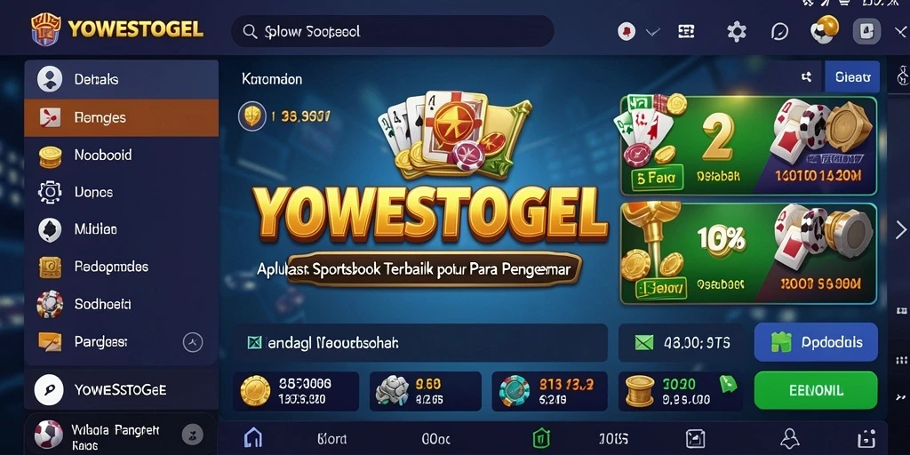 Tampilan antarmuka YOWESTOGEL yang menarik dan mudah digunakan untuk taruhan.